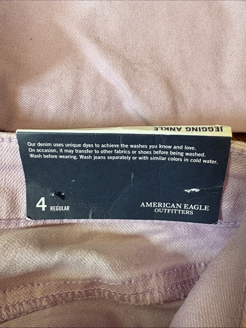 American Eagle Outfitters Light Lavender Skinny Jeans Size 4, NWT - Picture 6 of 9